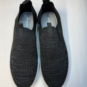Tommy Bahama Sneakers Women Size 9‎ Knit Jogger Memory Foam Slip On Black / Gray